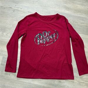 Dr Pepper Long Sleeve Red Shirt Women’s Medium